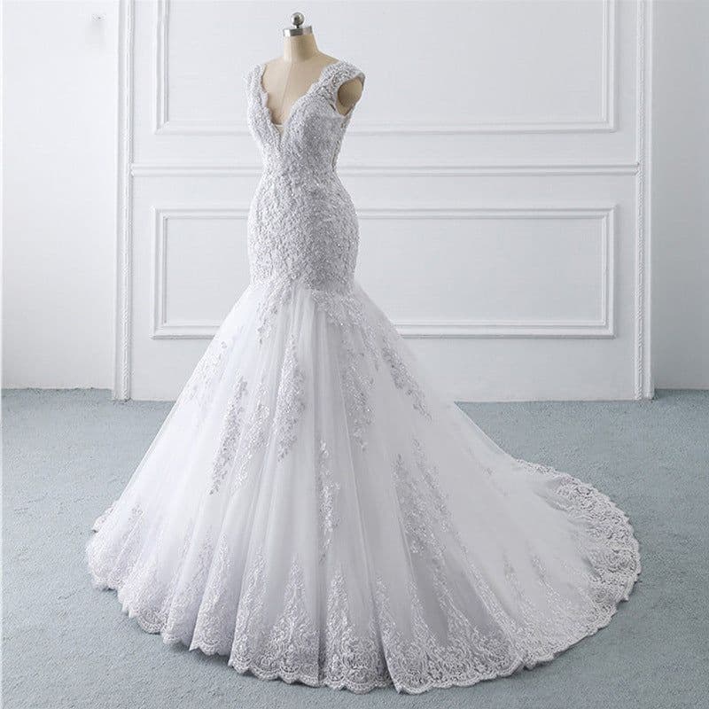 image-Mermaid Light Wedding Dress Sexy Trailing Luxury Sen Is Thin Bride French Retro