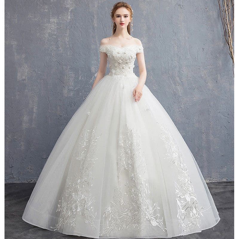 image-One-shoulder Bride Was Thin, High-waisted, Pregnant Women, Simple And Small, Tailed