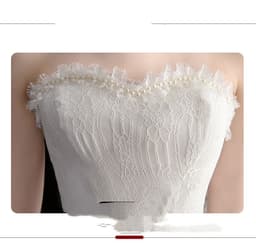 image-Short Front And Back Length Small Trailing Wedding Dress