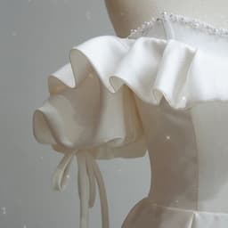 image-Satin Light Wedding Dress Bride French Super Fairy