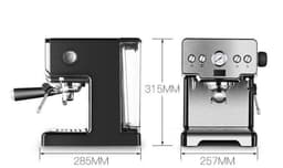 image-Italian Coffee Maker Home Small Semi-automatic Freshly Ground High Pressure Steam Milk Foam