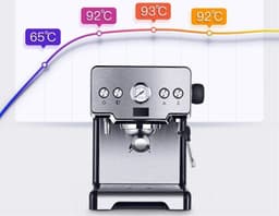 image-Italian Coffee Maker Home Small Semi-automatic Freshly Ground High Pressure Steam Milk Foam