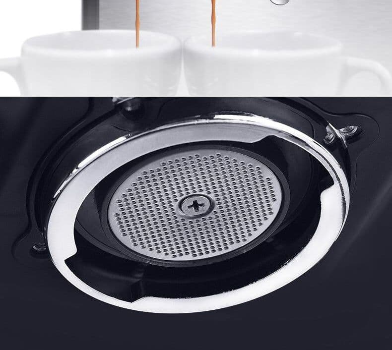 image-Italian Coffee Maker Home Small Semi-automatic Freshly Ground High Pressure Steam Milk Foam