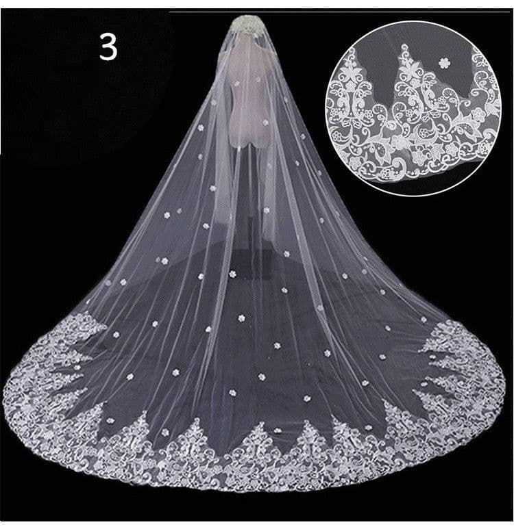 image-Bridal Wedding Dress Long Tail Luxury Super Fairy Wedding Veil