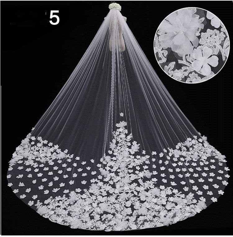 image-Bridal Wedding Dress Long Tail Luxury Super Fairy Wedding Veil
