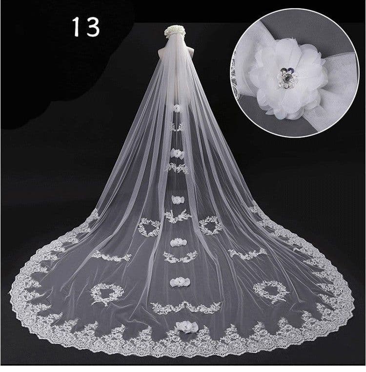 image-Bridal Wedding Dress Long Tail Luxury Super Fairy Wedding Veil
