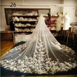 image-Bridal Wedding Dress Long Tail Luxury Super Fairy Wedding Veil