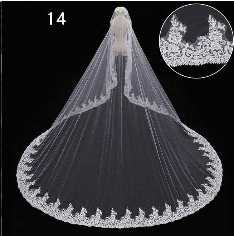 image-Bridal Wedding Dress Long Tail Luxury Super Fairy Wedding Veil