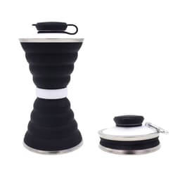 image-500ML Silicone Water Bottle Cup Foldable Leak Proof Portable Sports Travel Water Bottles For Outdoor Travel Gym Hiking Reuseable Kitchen Gadgets