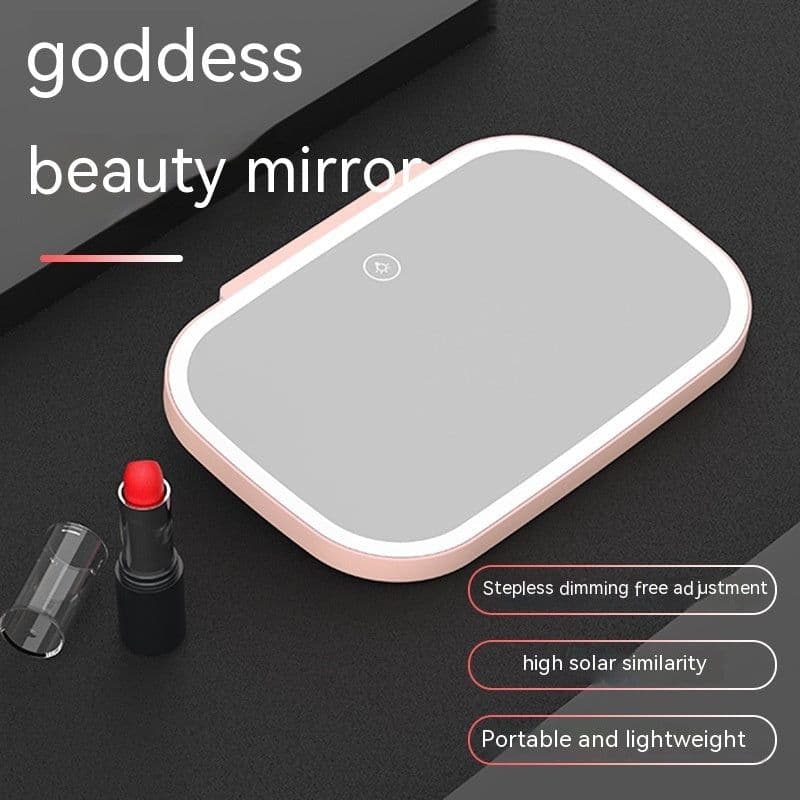 image-Car Portable Makeup LED Light Sun Visor Rearview Mirror Goddess Interior