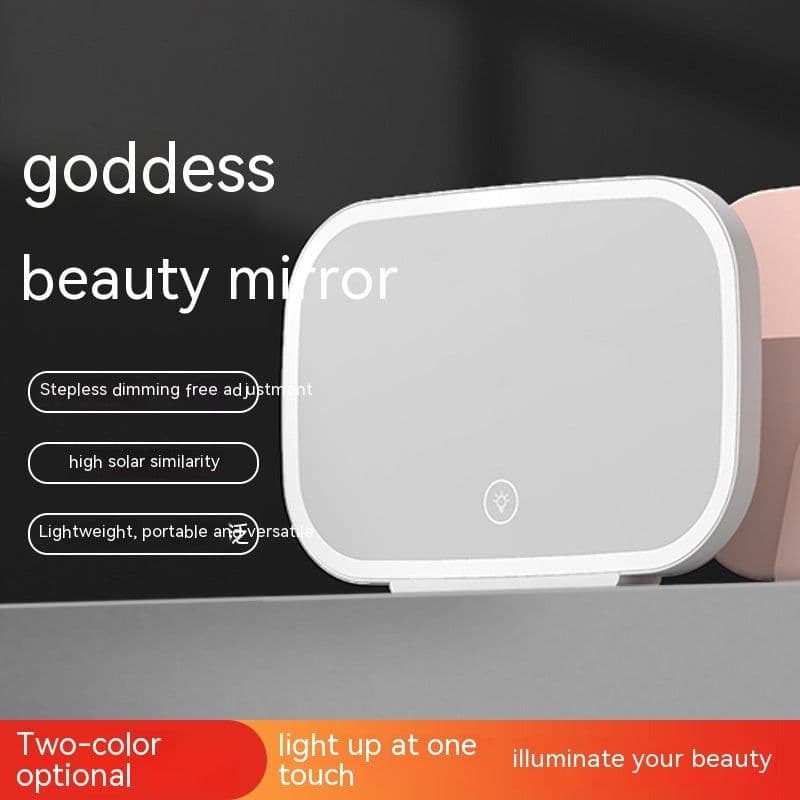 image-Car Portable Makeup LED Light Sun Visor Rearview Mirror Goddess Interior