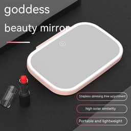 image-Car Portable Makeup LED Light Sun Visor Rearview Mirror Goddess Interior