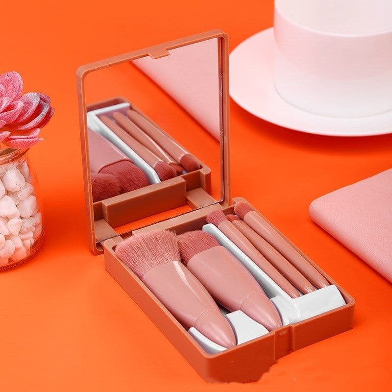 image-5Pcs Makeup Brushes Tool Set Cosmetic Powder Eye Shadow Foundation Blush Blending Make Up Brush
