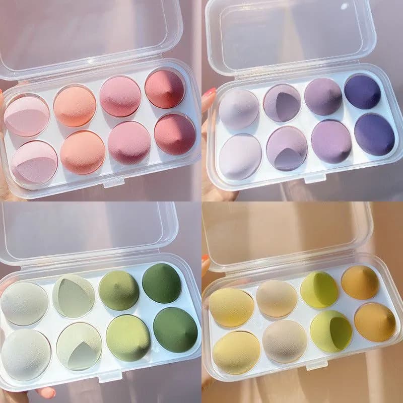 image-Do Not Eat Powder Beauty Egg Wet And Dry Puff Puff Sponge Soft Giant Makeup Egg With Storage Box