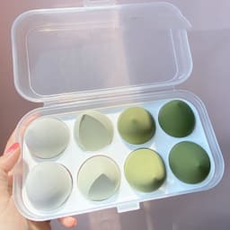 image-Do Not Eat Powder Beauty Egg Wet And Dry Puff Puff Sponge Soft Giant Makeup Egg With Storage Box