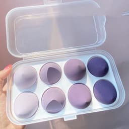 image-Do Not Eat Powder Beauty Egg Wet And Dry Puff Puff Sponge Soft Giant Makeup Egg With Storage Box