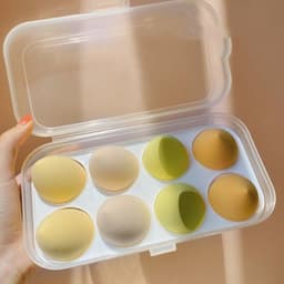 image-Do Not Eat Powder Beauty Egg Wet And Dry Puff Puff Sponge Soft Giant Makeup Egg With Storage Box