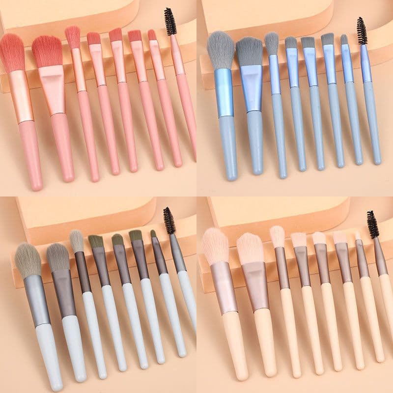 image-8 Small Makeup Brushes Morandi Portable Beauty Tool Soft Hair Makeup Brush