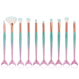 image-10 Mermaid Makeup Brushes Colorful Fish Scales Eye Brushes Beauty Tools