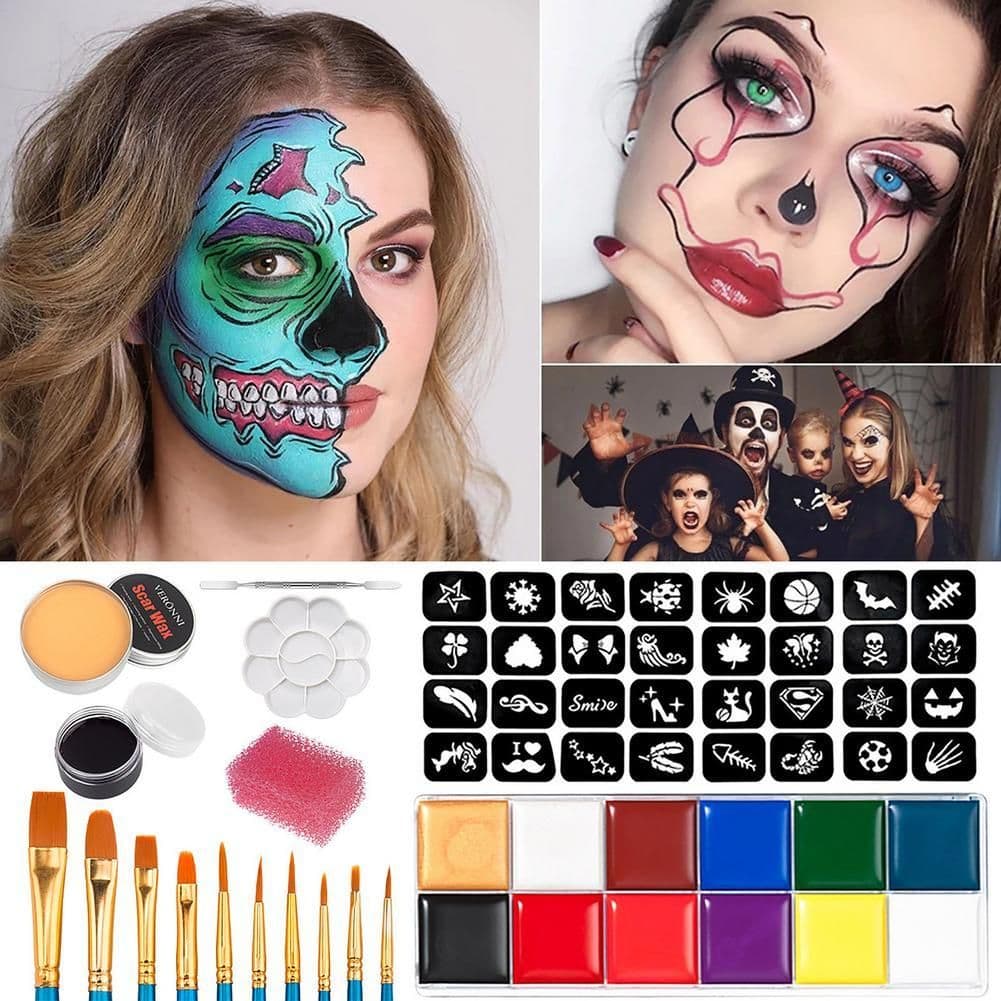 image-Make-up Sculpting Skin Wax Cover Eyebrow Wax Oil Paint Set