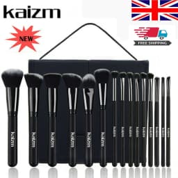 image-15Pcs Black Make Up Brushes Woman Set With Bag Foundation Eyeliner Eyeshadow