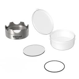 image-Stainless Steel Attack Head Cover For Micron Flashlight With Lens