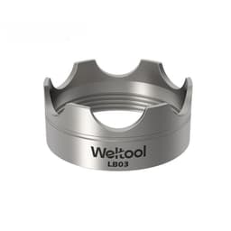 image-Stainless Steel Attack Head Cover For Micron Flashlight With Lens