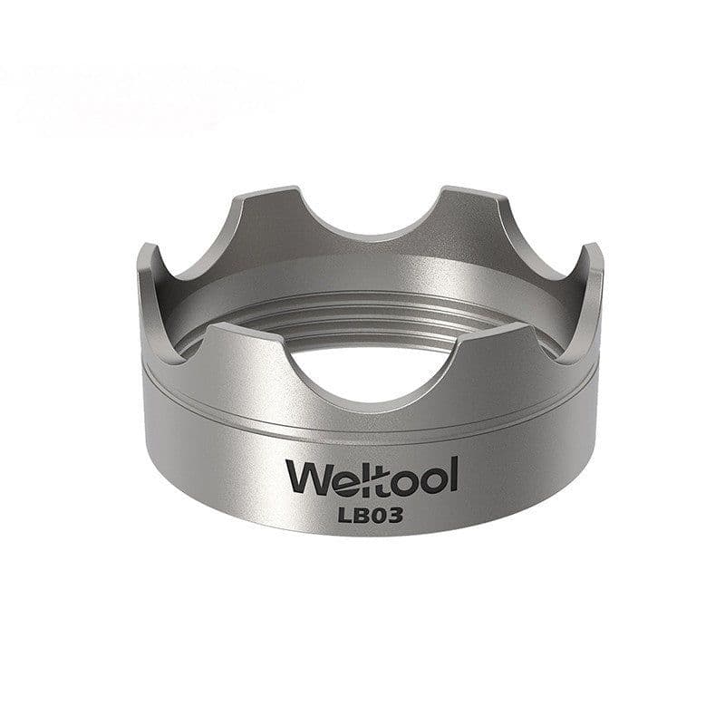 image-Stainless Steel Attack Head Cover For Micron Flashlight With Lens