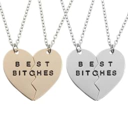 image-European And American Letter Necklace Duo Stitching Clavicle Men And Women