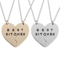 image-European And American Letter Necklace Duo Stitching Clavicle Men And Women