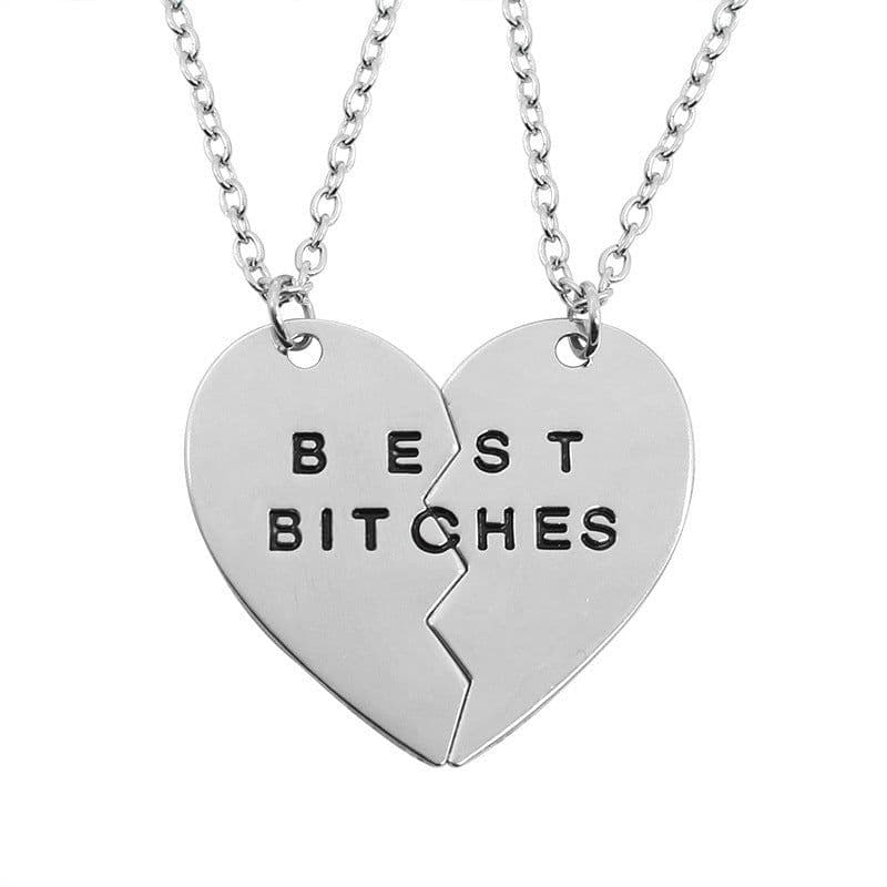 image-European And American Letter Necklace Duo Stitching Clavicle Men And Women