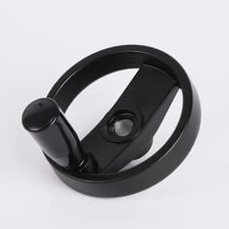 image-Foldable Handle Aluminum Alloy Machine Tool Hand Wheel Round Double Spoke Rotating Hand Wheel