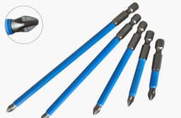 image-Anti-Slip Bit Strong Magnetic Single-Head Phillips Pozi Electric Wind Bit Screwdriver Mouth Screwdriver Head Wind Cape Electric Bit