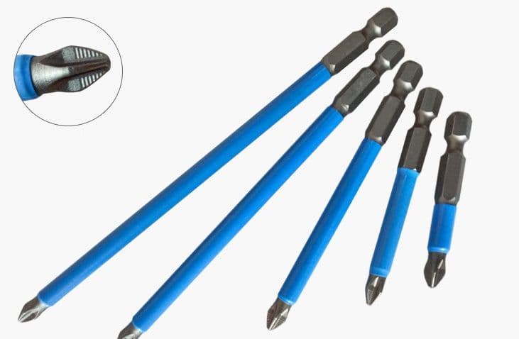 image-Anti-Slip Bit Strong Magnetic Single-Head Phillips Pozi Electric Wind Bit Screwdriver Mouth Screwdriver Head Wind Cape Electric Bit