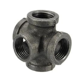 image-Malleable Cast Iron Black Pipe Fittings Loft Crafts Pipe Fittings
