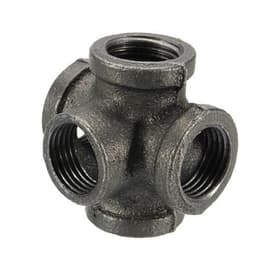 image-Malleable Cast Iron Black Pipe Fittings Loft Crafts Pipe Fittings