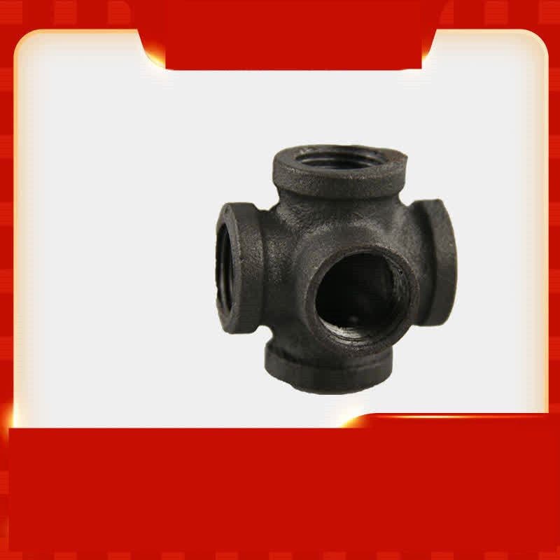 image-Malleable Cast Iron Black Pipe Fittings Loft Crafts Pipe Fittings