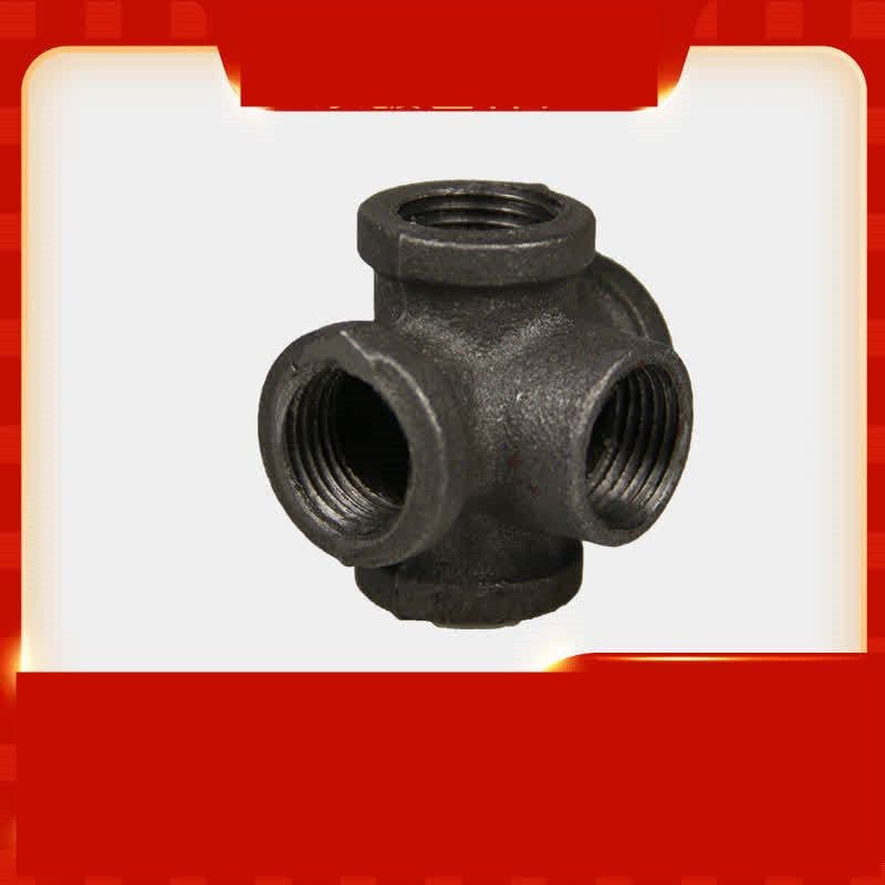 image-Malleable Cast Iron Black Pipe Fittings Loft Crafts Pipe Fittings