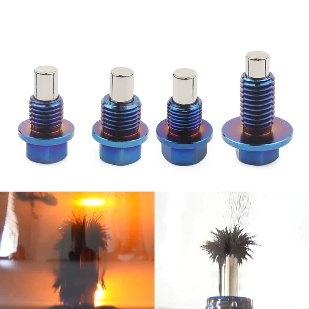 image-Titanium Alloy Magnetic Oil Pan Screw Magnetic Drain Plug Suction Iron Screw