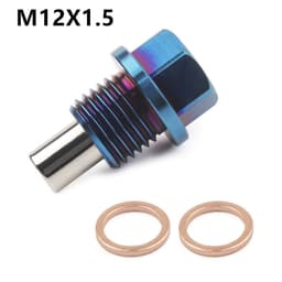 image-Titanium Alloy Magnetic Oil Pan Screw Magnetic Drain Plug Suction Iron Screw
