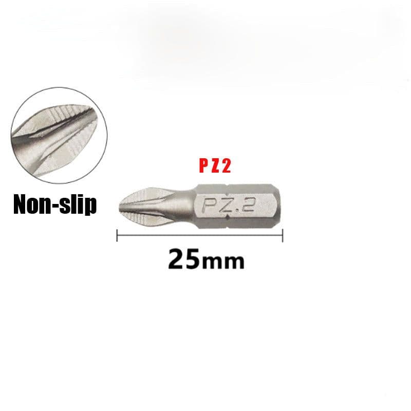 image-Anti Slip Electric Hex Shank Magnetic Screwdriver Drill Bit Set 6pcs 25mm