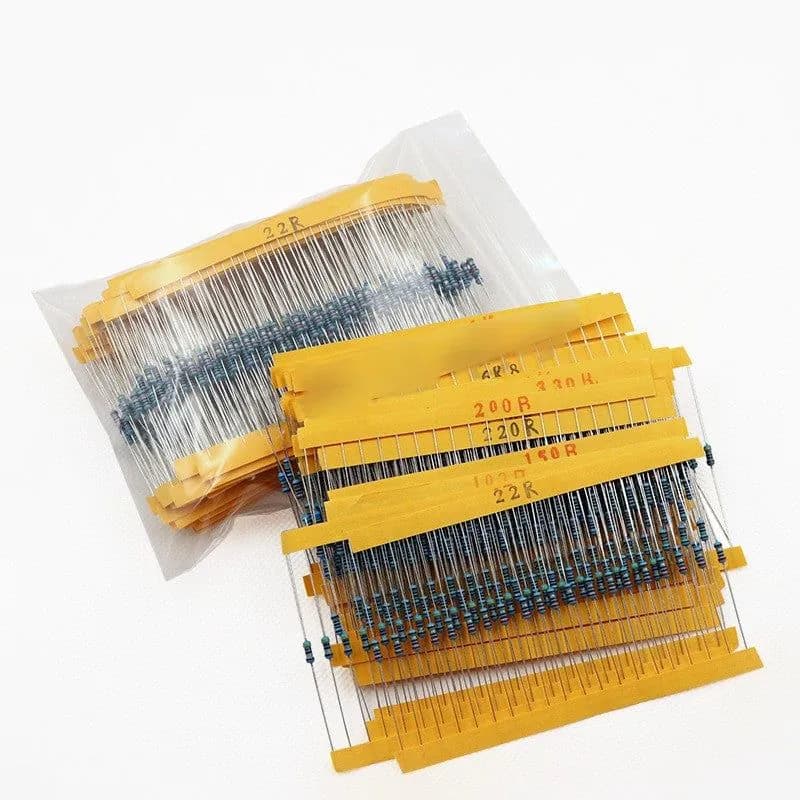 image-1-4W Five-color Ring Metal Film Resistance Pack Of 30 Values 20 Each 600pcs