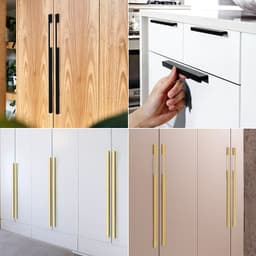 image-Gold Handle Closet Door Handle Drawer Cabinet Shoe Cabinet Single Hole Handle