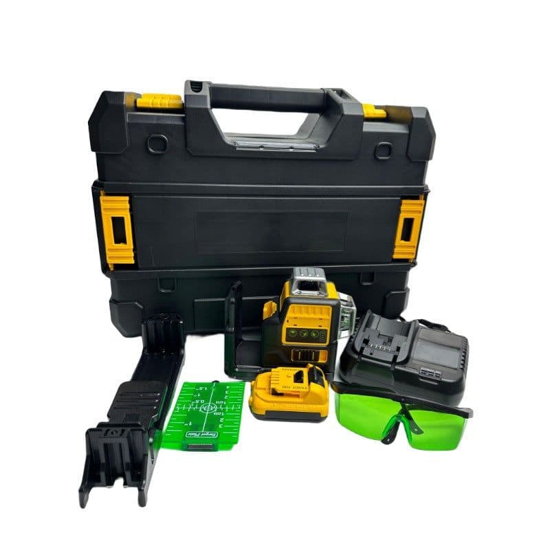 image-Green Light 12-line Laser Level Automatic Leveling 3D Gradienter Infrared High Precision Upper Wall Shelf