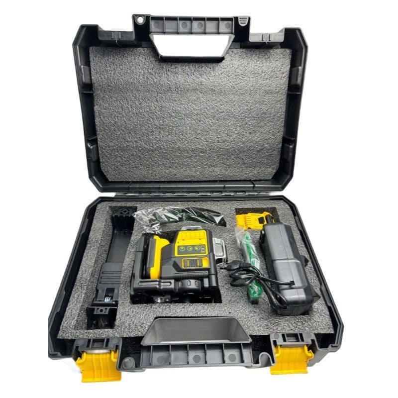 image-Green Light 12-line Laser Level Automatic Leveling 3D Gradienter Infrared High Precision Upper Wall Shelf