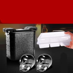 image-Whiskey Ice Cube Ice Hockey Skull Ice Box Crystal Ice Cube Ice Tray Mold
