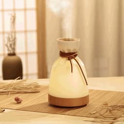 image-Wood Aromatherapy Desk Lamp Humidifier Aromatherapy Machine
