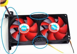 image-Graphics Card Companion Cooling Fan 8CM 9CM Fan Bracket