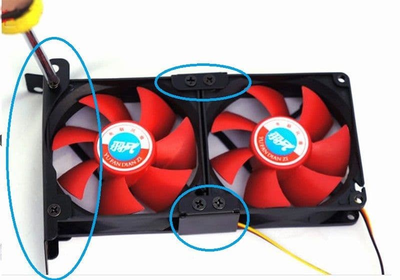 image-Graphics Card Companion Cooling Fan 8CM 9CM Fan Bracket