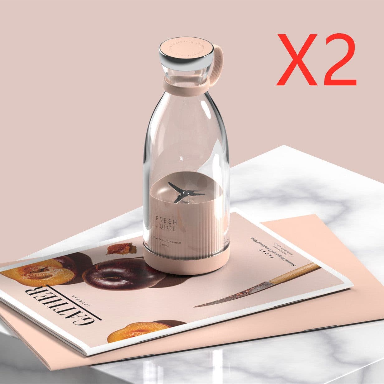 image-350ML Electric Juicer Blender Mixer USB Rechargeable Machine Household Portable Blender Maker Cup Kitchen Tool Kit